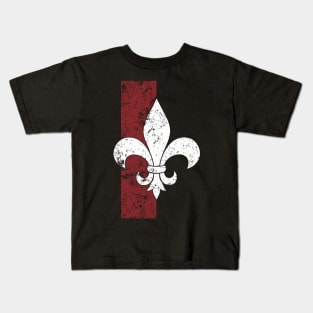 Fleur de lis Martyred Lady Kids T-Shirt